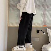 Casual Loose Wide Leg Solid Jeans